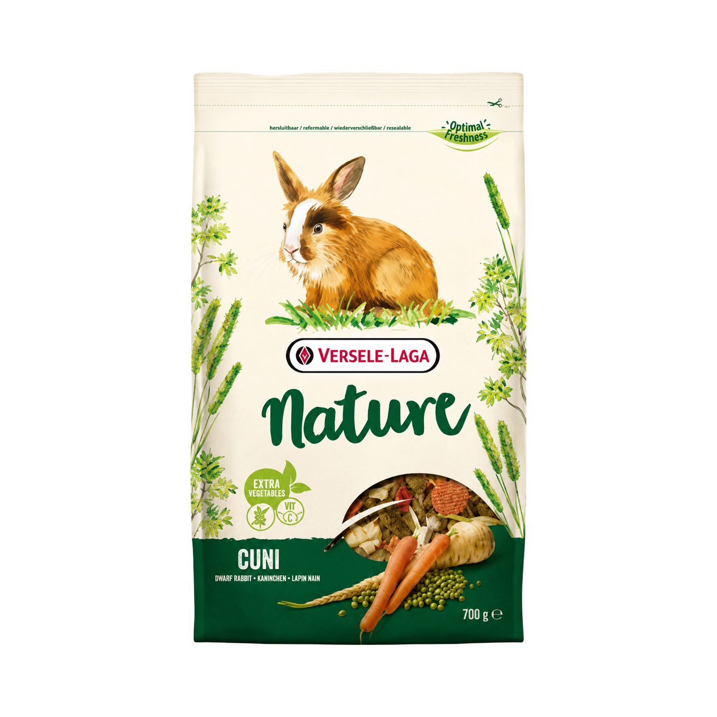 Versele-Laga NATURE Cuni - Gabonamentes prémium eledel nyulaknak és törpenyulaknak