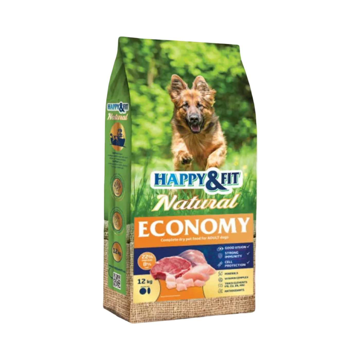 Happy & Fit Natural Economy Adult - száraz kutyaeledel