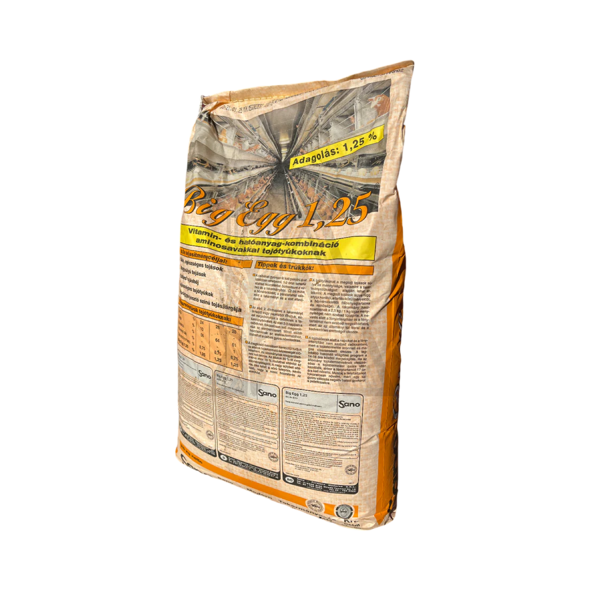 Sano Big Egg 1,25 % - Tojó Premix
