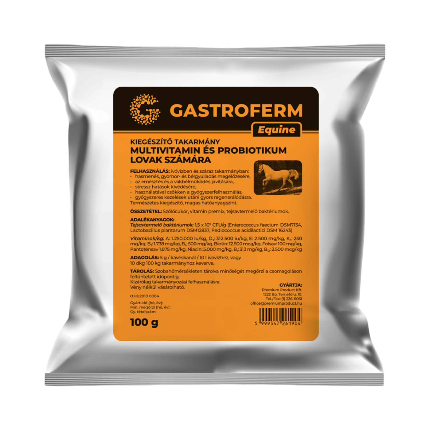 Gastroferm Equine - Lovaknak
Pre- és probiotikum