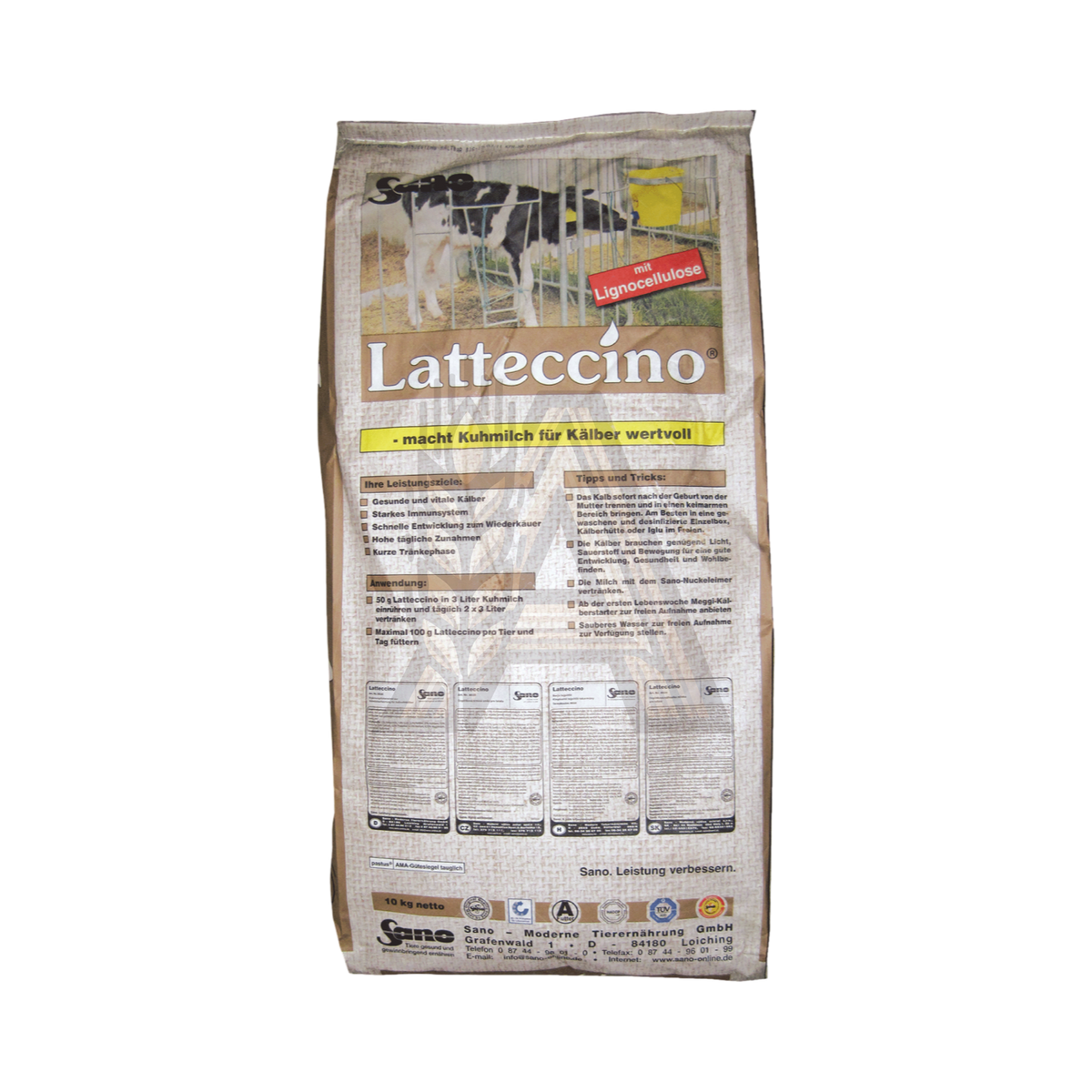 Sano Latteccino® - Teljes tej kiegészítő az egészséges borjakért
