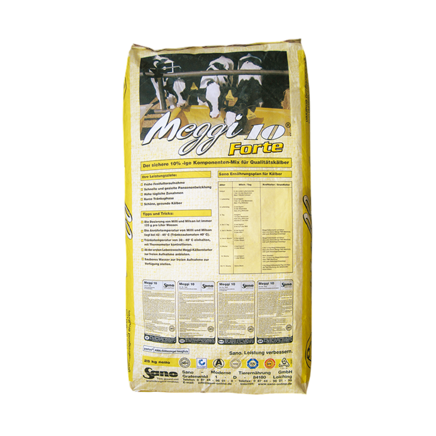 Sano Meggi® 10 Forte - Koncentrátum saját borjústarterhez és száraz TMR-hez