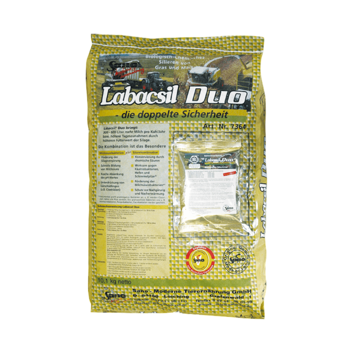 Sano Labacsil® Duo- Silózó anyag baktériumokkal és silózó sóval a biztonságos szilázsért