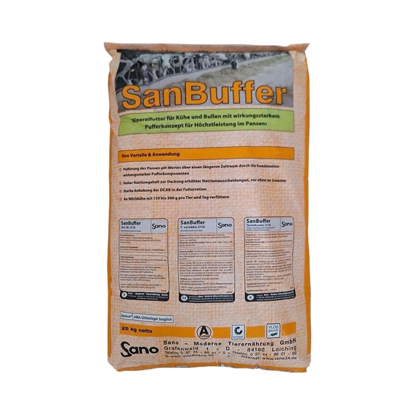 Sano SanBuffer®- Hatékony bendőpuffer tejelő teheneknek a maximális teljesítmény érdekében