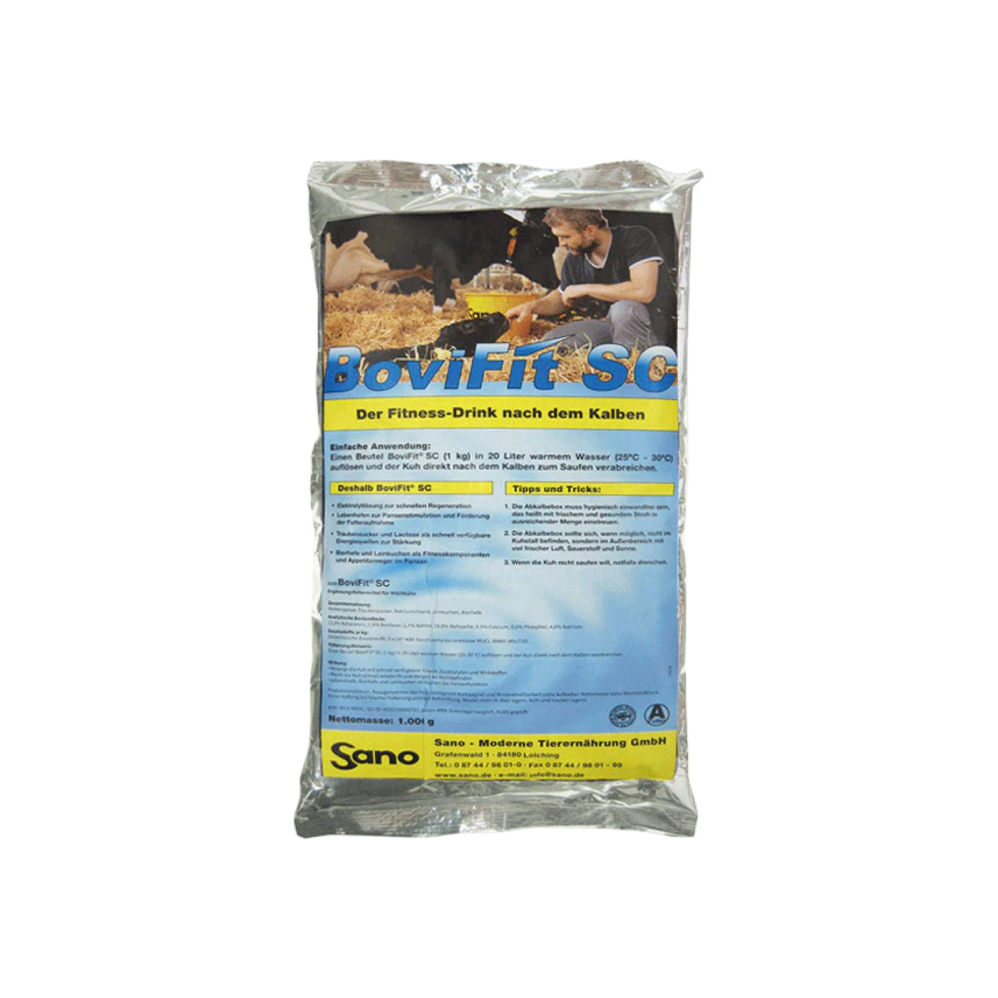 Sano BoviFit® SC- Fitneszital az optimális laktációs starthoz