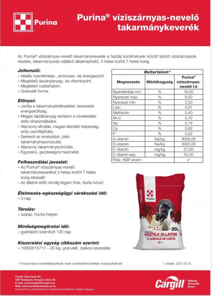 Purina Viziszárnyas nevelő