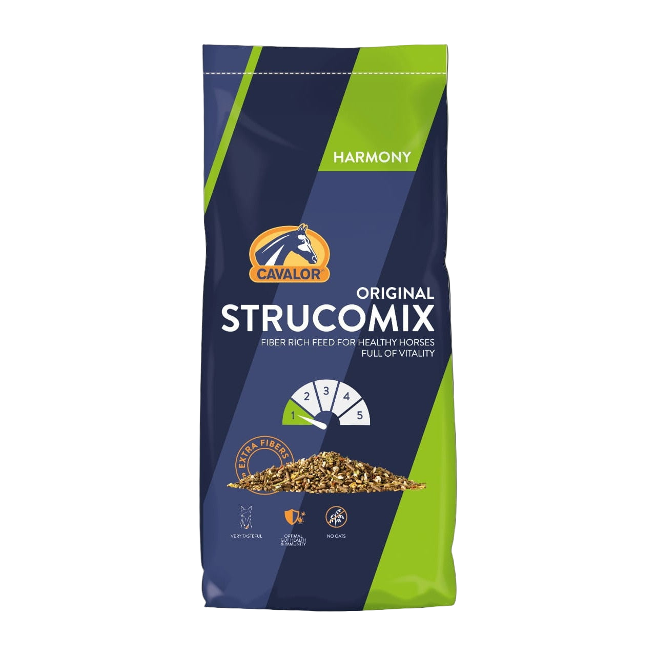 Cavalor Harmony STRUCOMIX Original műzli - Teljes értékű gyógynövényekkel dúsított takarmány lovak és pónik számára