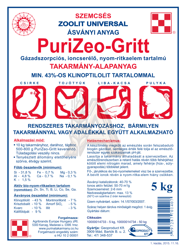 Purina Purizeo-Gritt- ZOOLIT UNIVERSAL