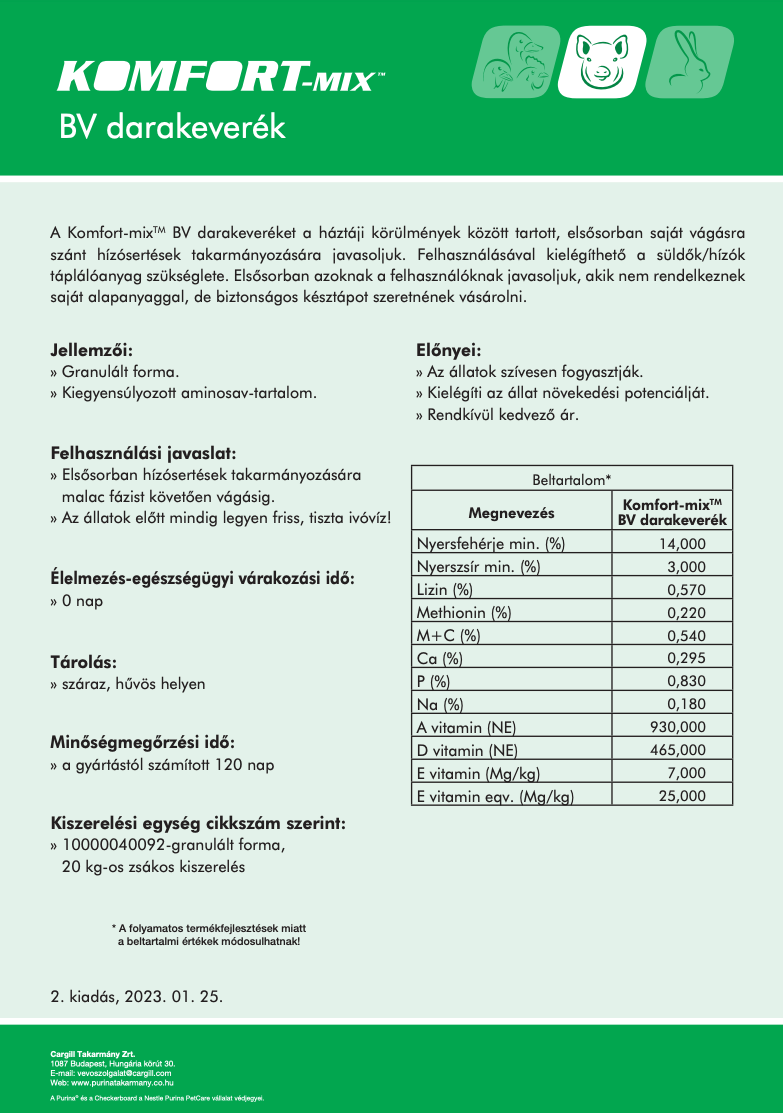 Komfort-Mix BV Dara Keverék
