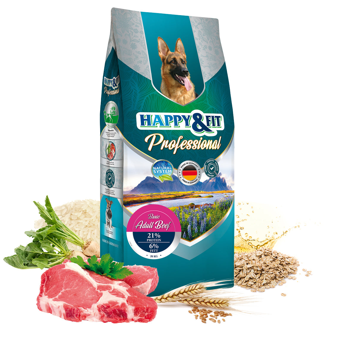 Happy & Fit Professional Basic Adult száraz kutyaeledel