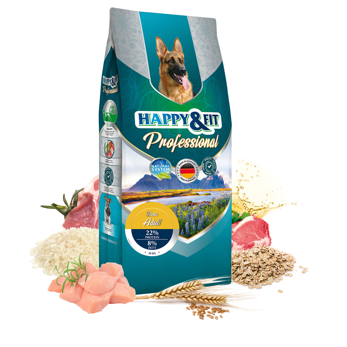 Happy & Fit Professional Basic Adult száraz kutyaeledel