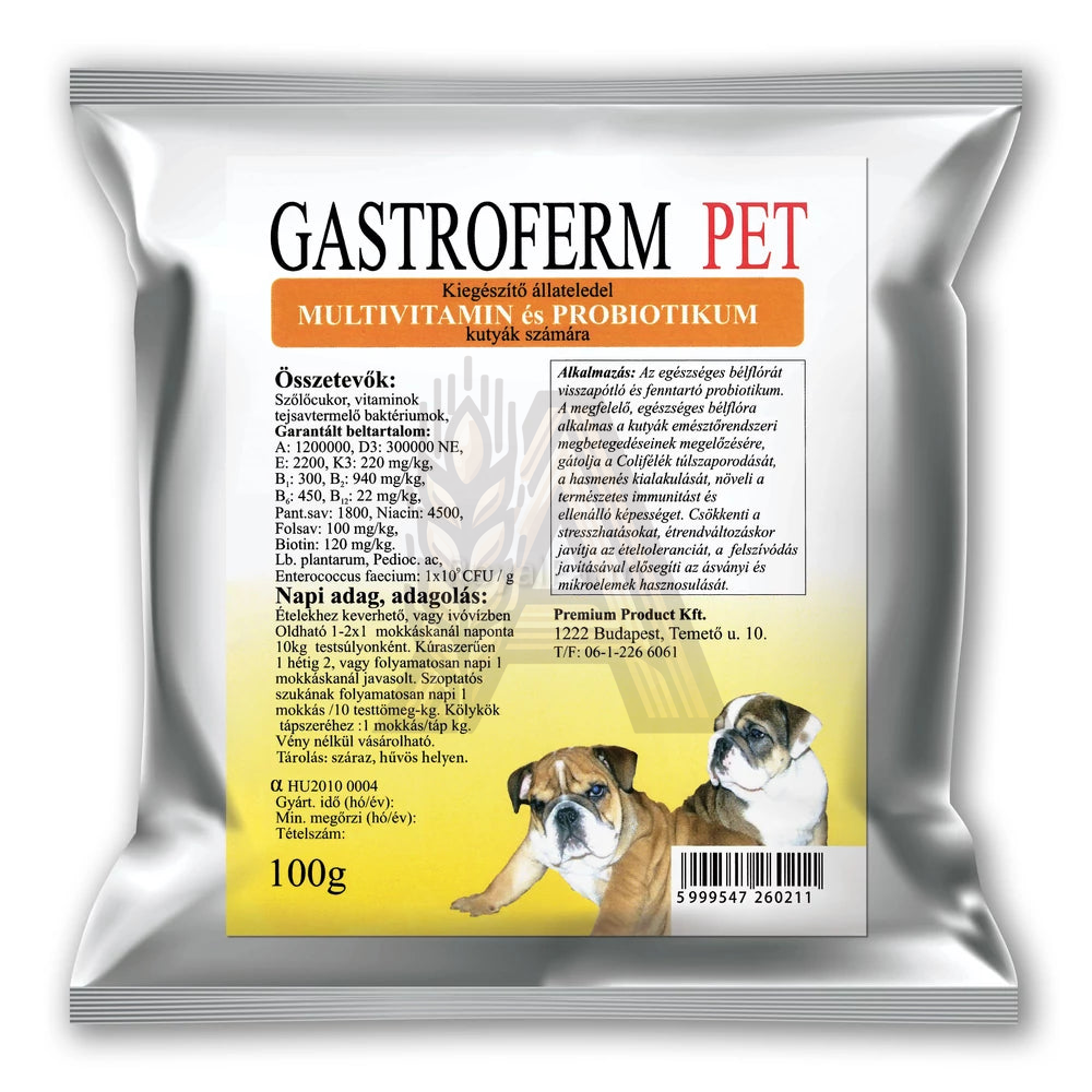 Gastroferm PET multivitamin és probiotikum kutyáknak