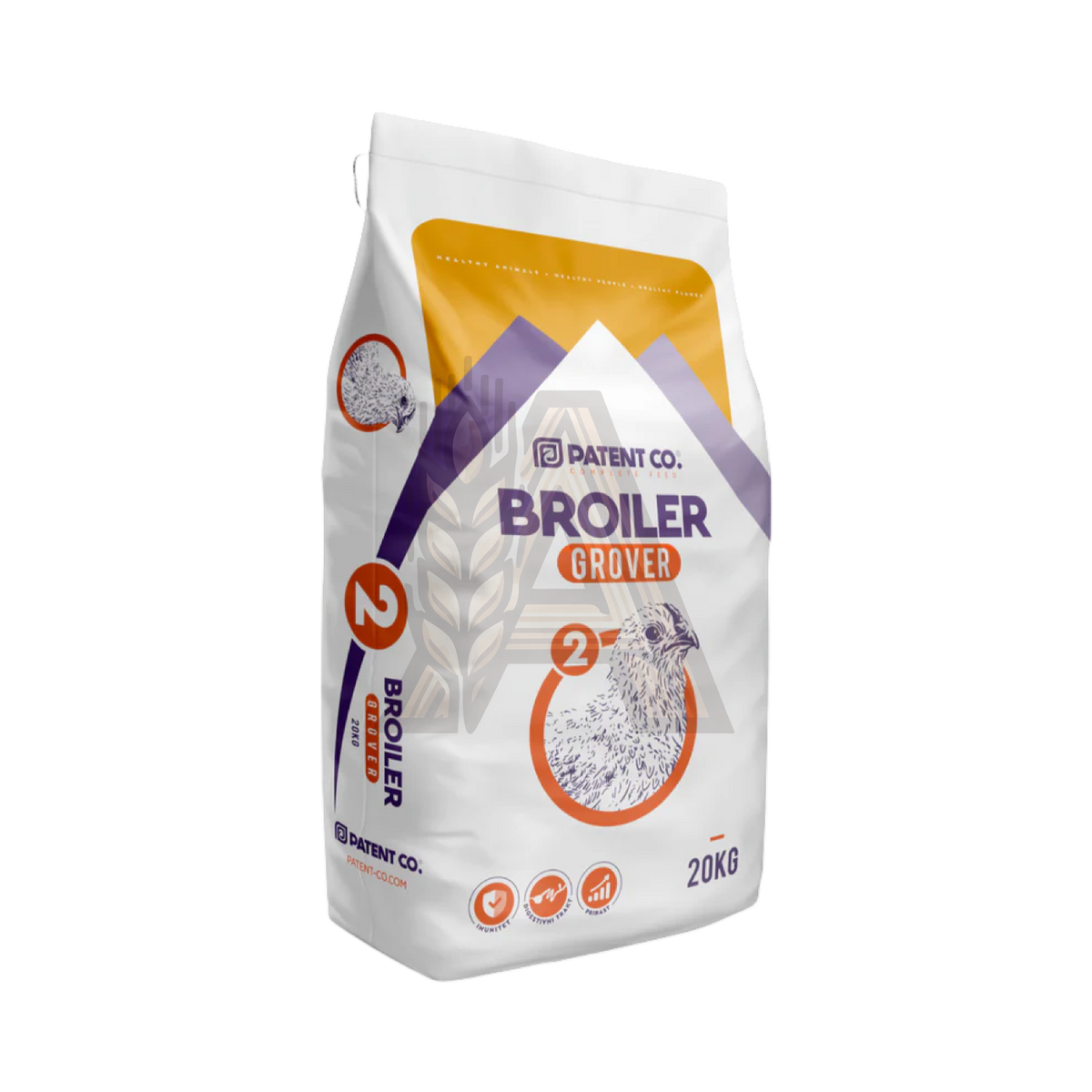 Patent co. BROILER GROVER - GMO mentes Csirkenevelő táp