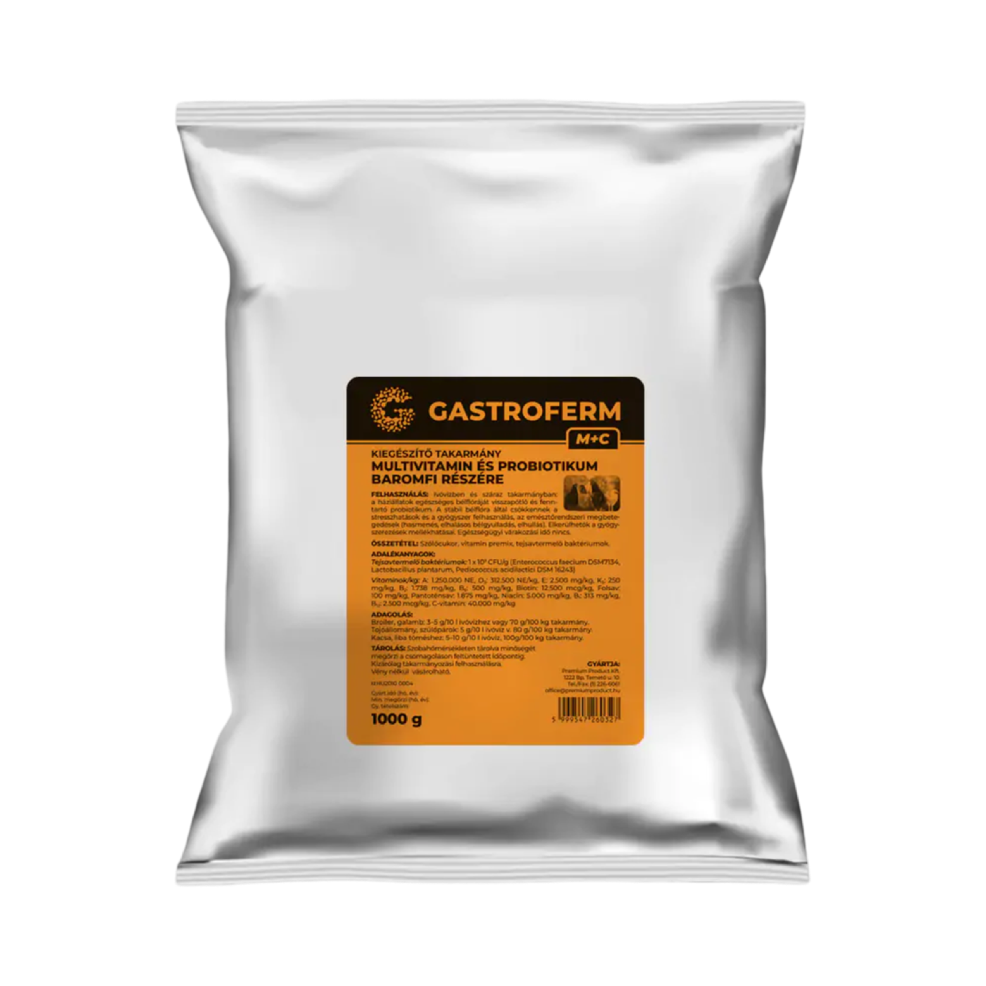 Gastroferm M+C baromfi pre- és probiotikum