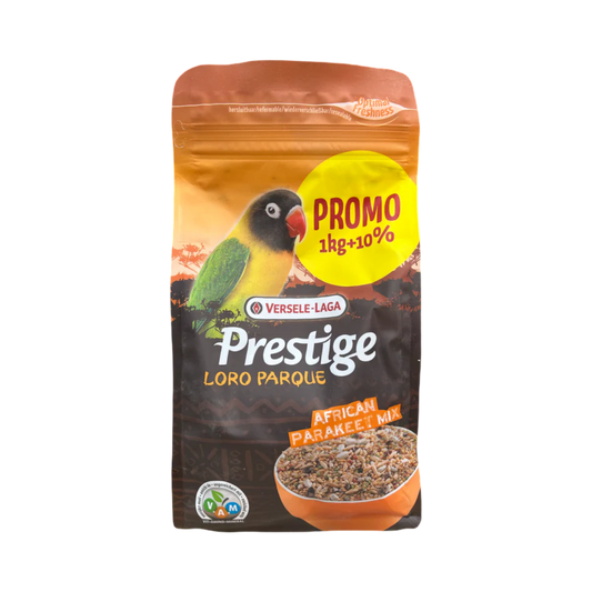 Prestige Loro Parque African Parakeet Mix - Extrudált V.A.M. pelletekkel dúsított prémium magkeverék afrikai papagájfajoknak