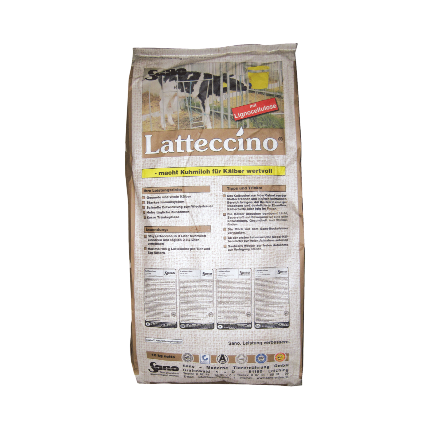 Sano Latteccino® - Teljes tej kiegészítő az egészséges borjakért