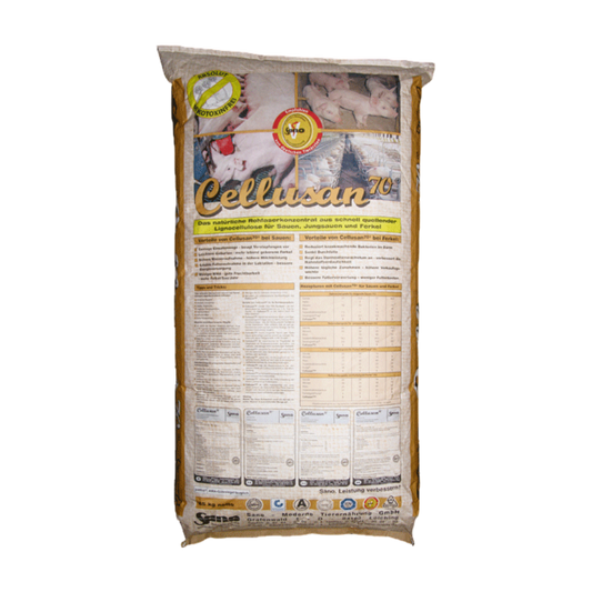 Sano Cellusan70®- Nyersrost-koncentrátum kocáknak, malacoknak és hízósertéseknek a kiváló emésztésért
