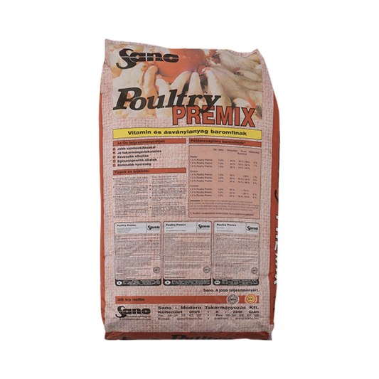Sano Poultry Premix® 1,5% - Ásványi takarmány baromfik, kacsák és ludak részére utóhizlaláshoz