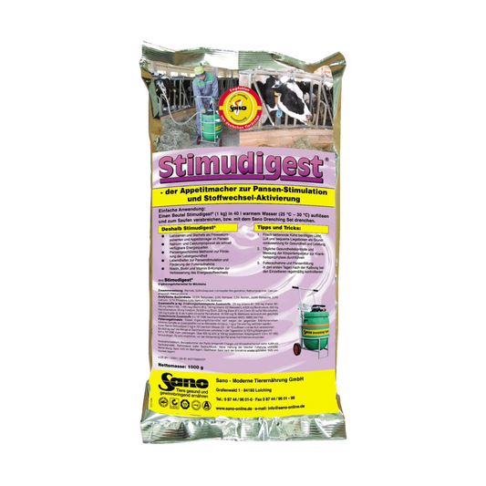 Sano Stimudigest®- Kiegészítő takarmány szarvasmarhák részére: étvágyfokozó a bendő stimulálásához és az anyagcsere aktiválásához