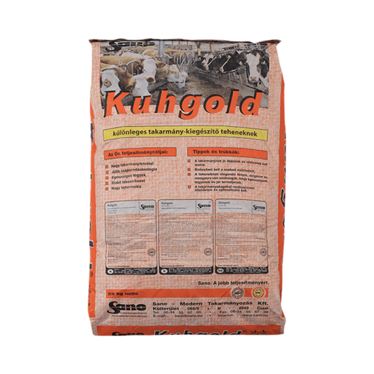 Sano Kuhgold®-Alapvető ásványi takarmány tehenek részére 3,4:1 Ca/P aránnyal