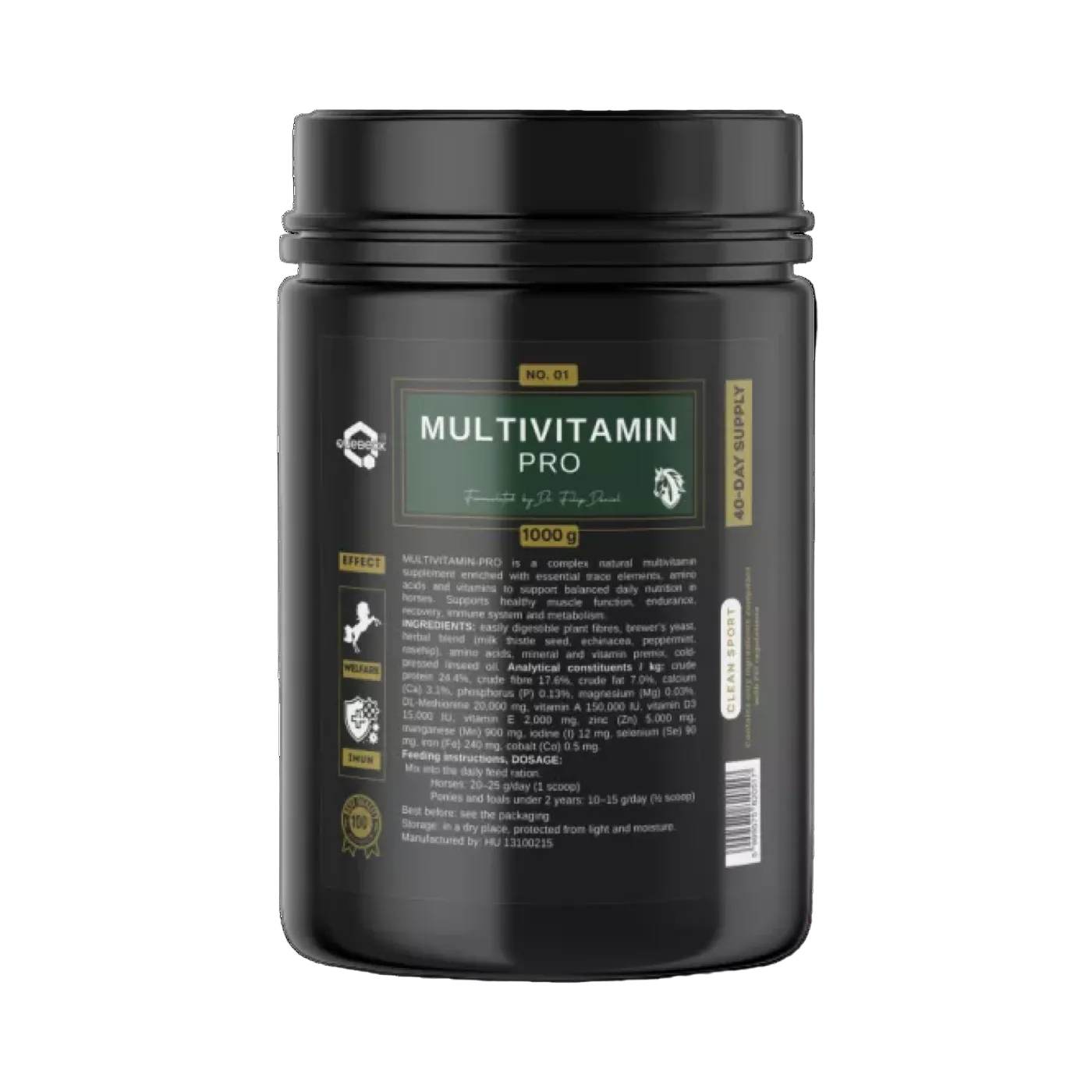 MULTIVITAMIN PRO – Komplex összetételű immunerősítő lovaknak