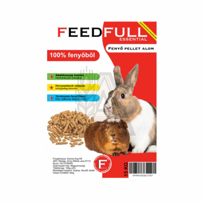 Fenyőfa pellet alom - kisemlős alom (15kg)