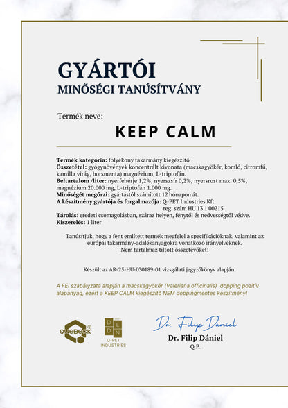 KEEP CALM – Gyógynövény alapú stresszoldó, szorongásgátló lovaknak