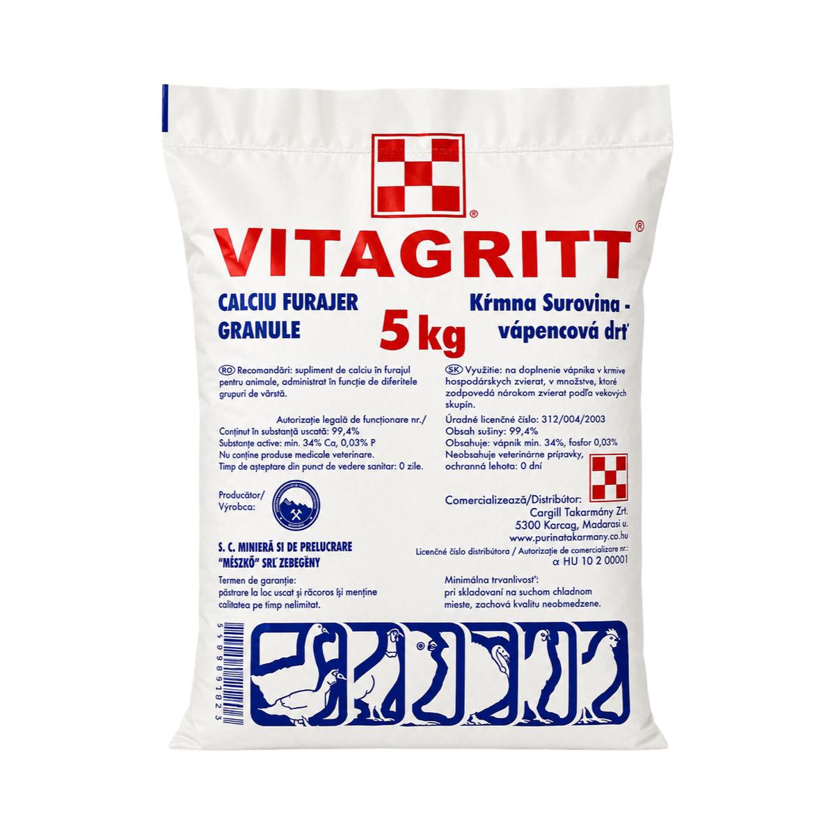 Purina Vitagritt - takarmány mészkőgritt