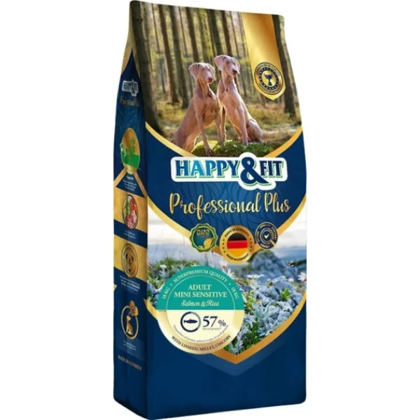 Happy & Fit Professional Plus Adult Mini Sensitive - száraz kutyaeledel