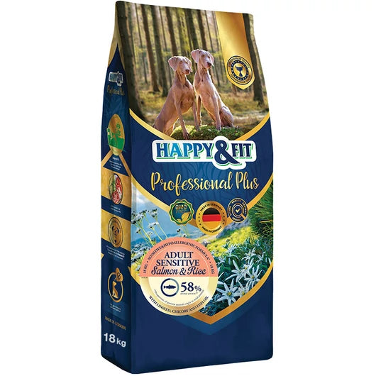 Happy & Fit Professional Plus Adult sensitive- száraz kutyaeledel