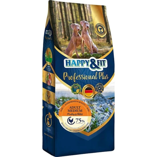 Happy & Fit Professional Plus Adult Medium -száraz kutyaeledel