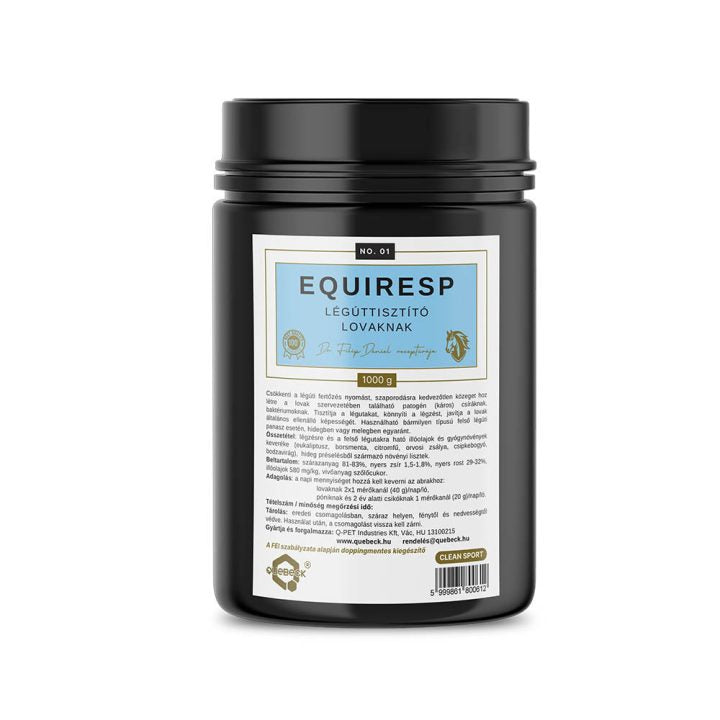 EQUIRESP® – Természetes gyógynövény alapú LÉGÚTTISZTÍTÓ lovaknak