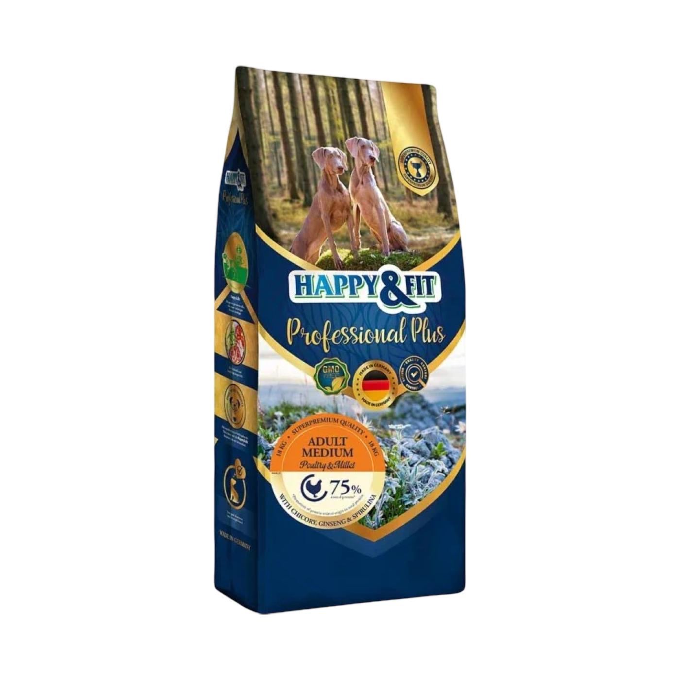 Happy & Fit Professional Plus Adult Medium -száraz kutyaeledel