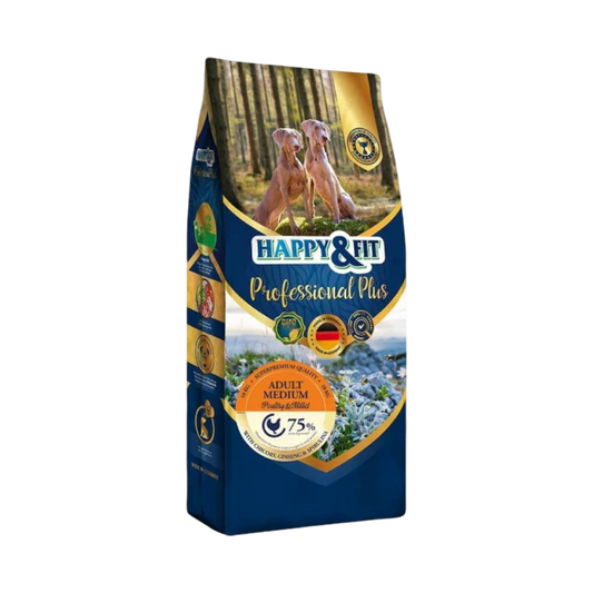 Happy & Fit Professional Plus Adult Medium -száraz kutyaeledel