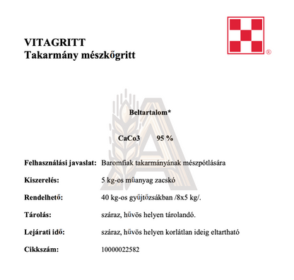 Purina Vitagritt - takarmány mészkőgritt