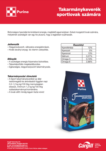 Purina Sport Ló takarmánykeverék