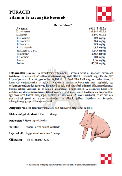Purina Puracid- Emésztést javító készítmény vitamin kiegészítéssel